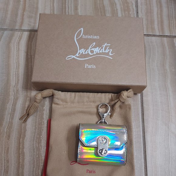 Christian Louboutin Accessories - CHRISTIAN LOUBOUTIN Elisa Iridescent Leather AirPod Pro Case
